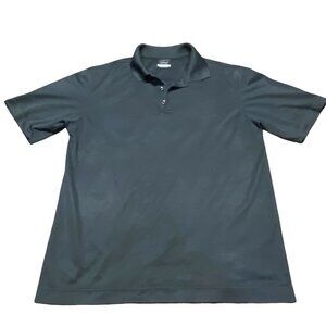 Nike Golf Polo Shirt Mens Small Gray Short Sleeve Dri Fit Button Up Oasis